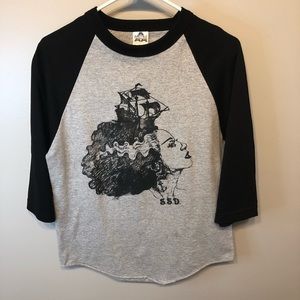 Unisex Bride of Frankenstein baseball tee